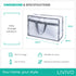 Set of 2 PVC Storage Bags - Transparent